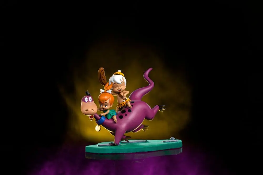 The Flintstones Art Scale 1/10 Dino, Pebbles and Bamm-Bamm szobor figura 13 cm termékfotó