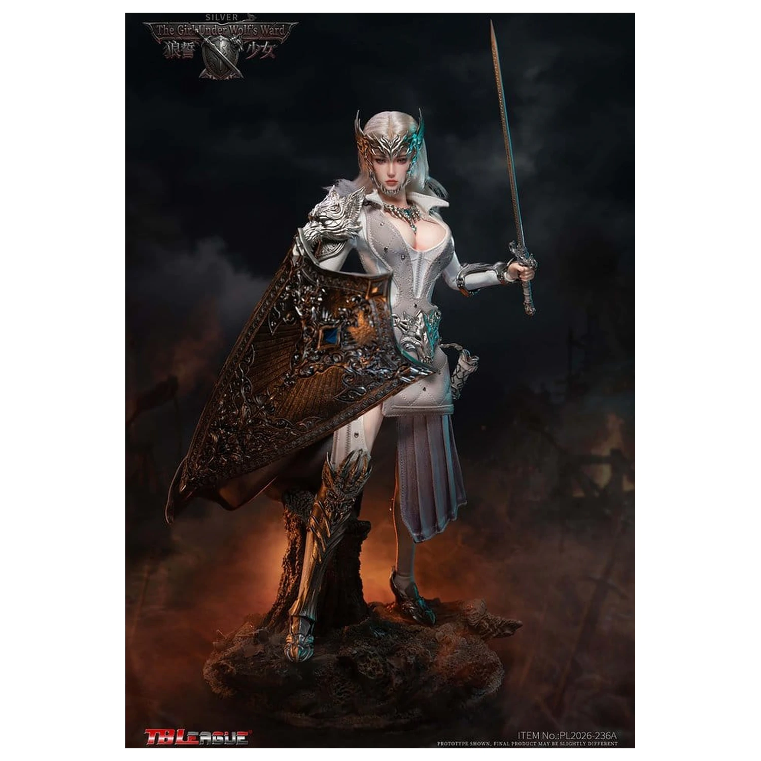 The Girl Under Wolf's Ward 1/6 Alina (Silver) akciófigura 30 cm termékfotó
