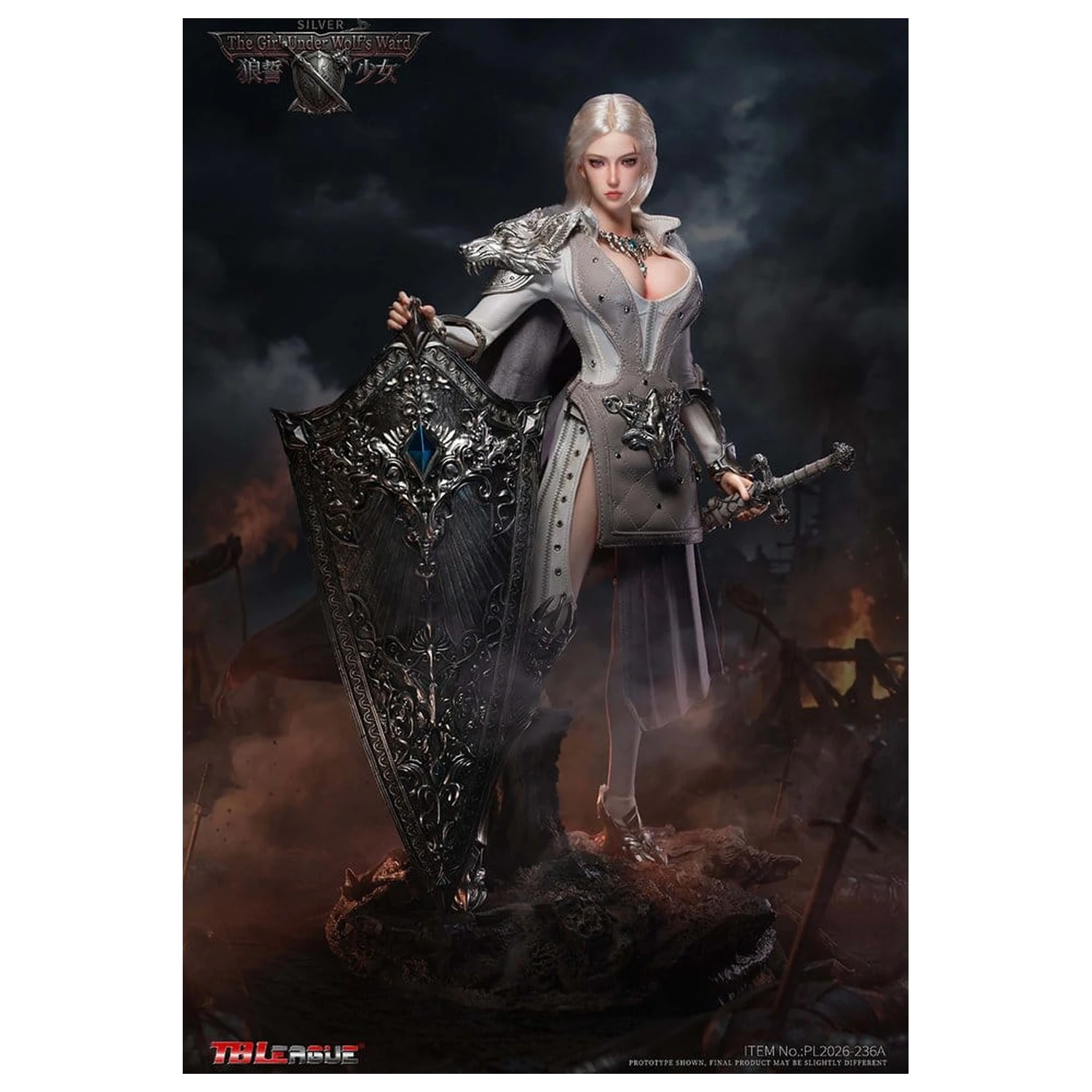 The Girl Under Wolf's Ward 1/6 Alina (Silver) akciófigura 30 cm termékfotó