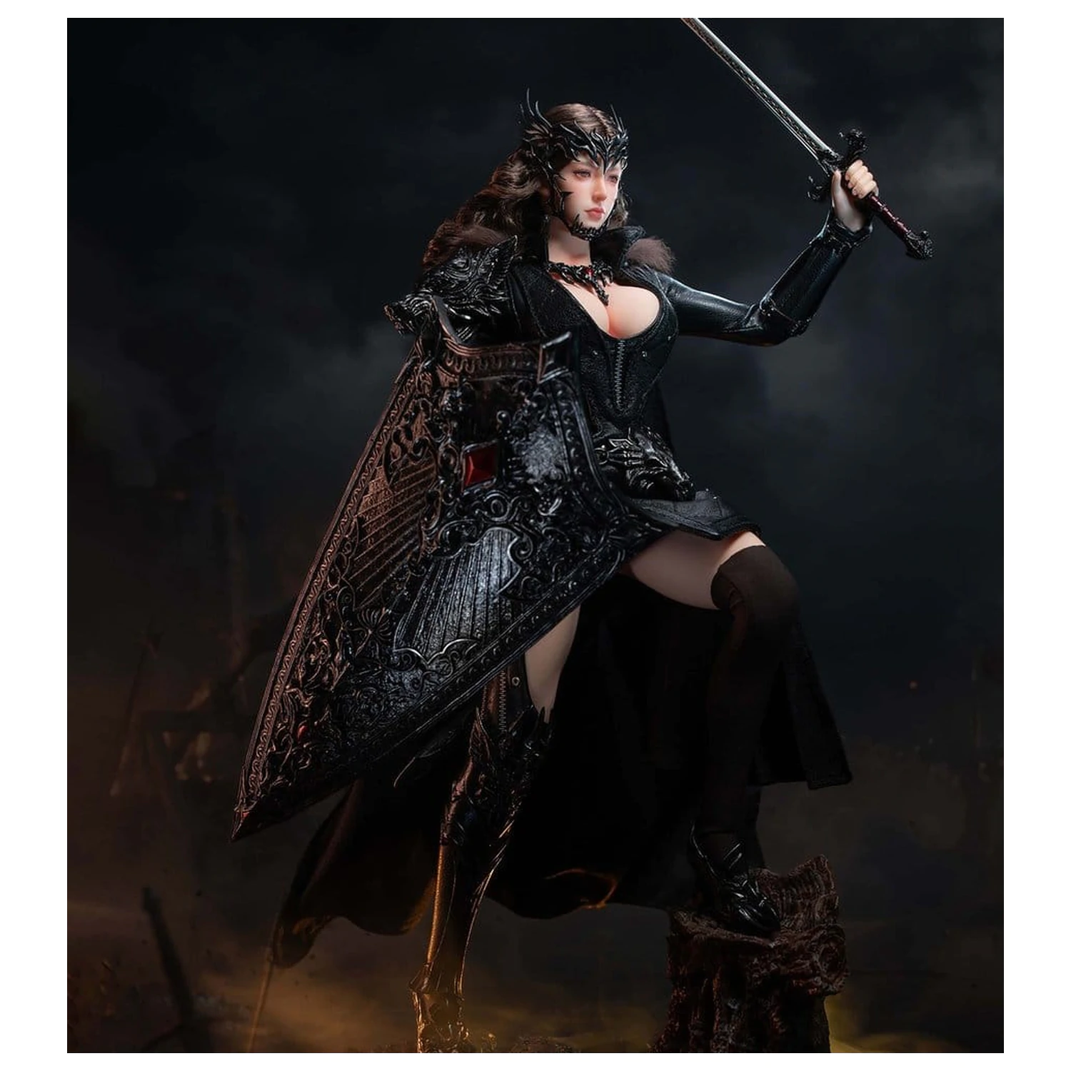 The Girl Under Wolf's Ward 1/6 Eleanor (Black) akciófigura 30 cm termékfotó
