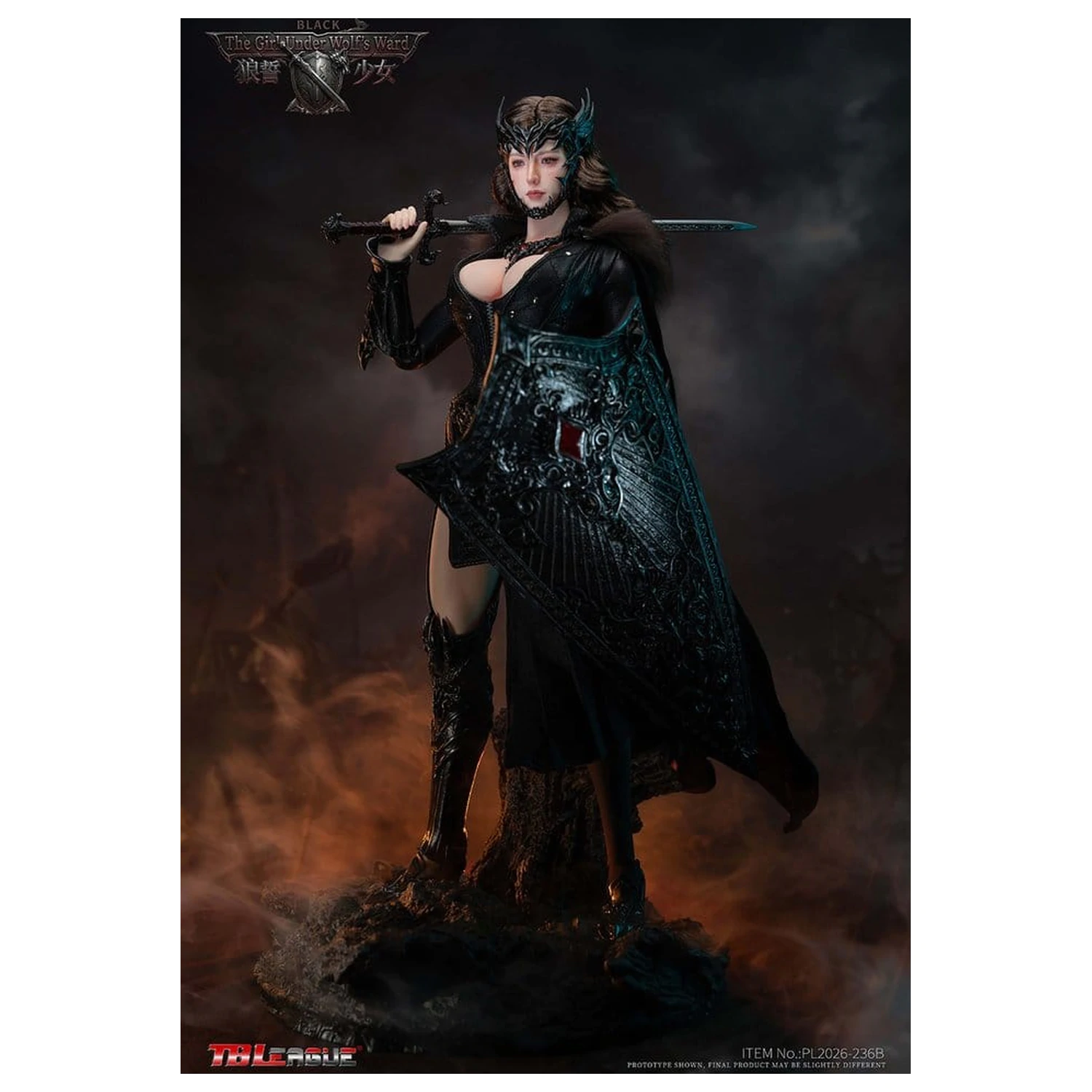 The Girl Under Wolf's Ward 1/6 Eleanor (Black) akciófigura 30 cm termékfotó