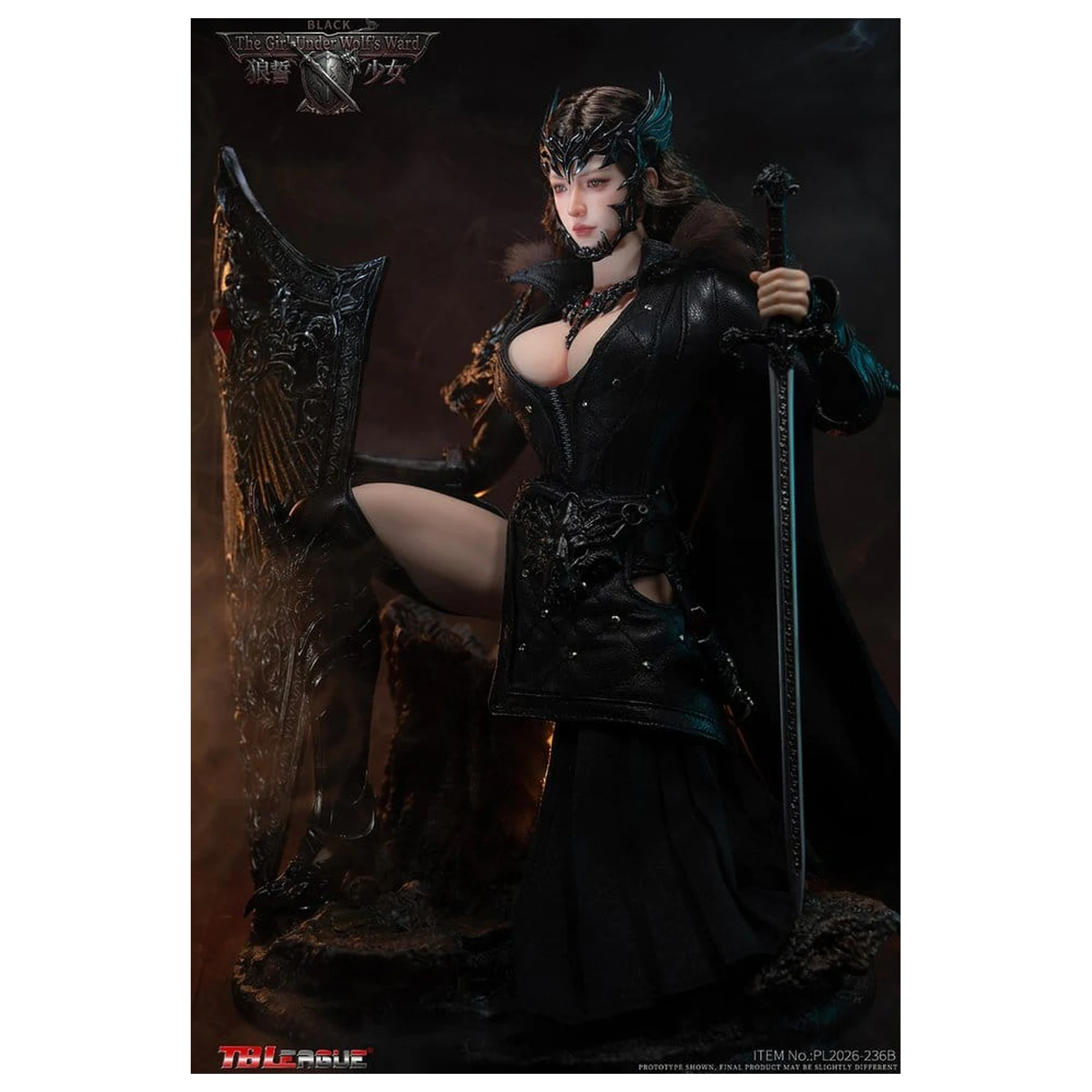 The Girl Under Wolf's Ward 1/6 Eleanor (Black) akciófigura 30 cm termékfotó