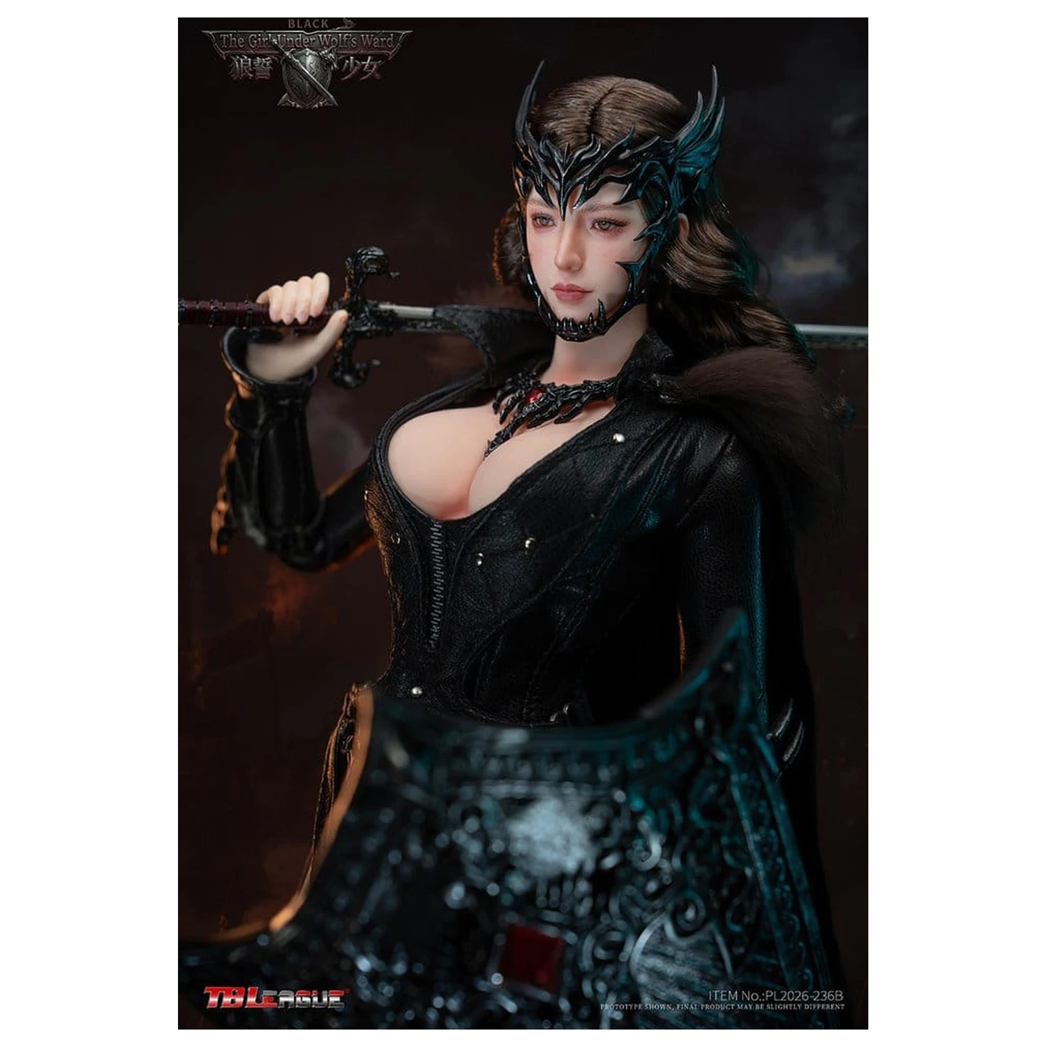 The Girl Under Wolf's Ward 1/6 Eleanor (Black) akciófigura 30 cm termékfotó