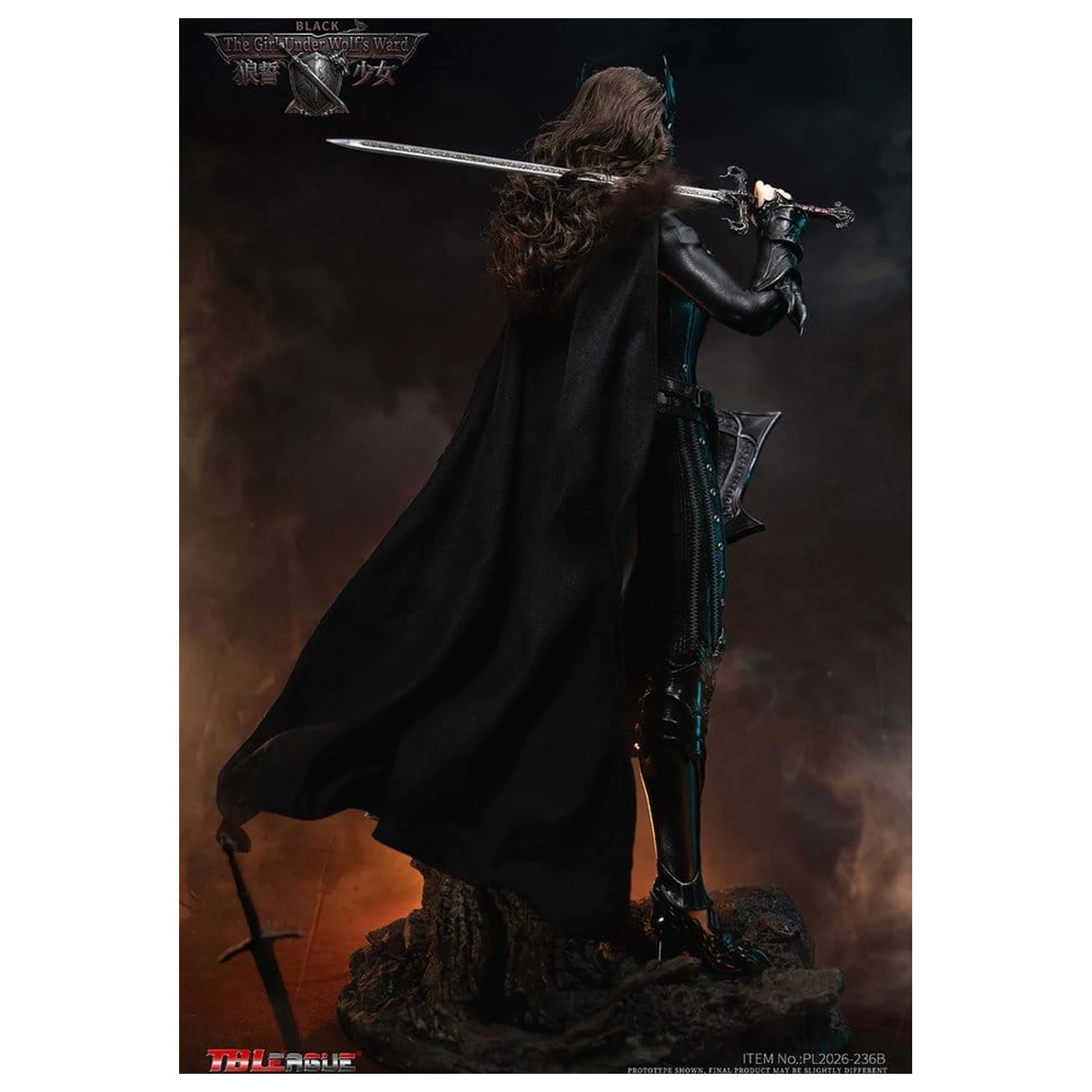 The Girl Under Wolf's Ward 1/6 Eleanor (Black) akciófigura 30 cm termékfotó