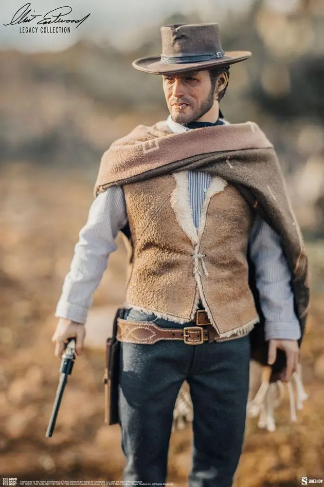 The Good, The Bad and the Ugly Clint Eastwood Legacy Collection 1/6 The Man With No Name akciófigura 30 cm termékfotó