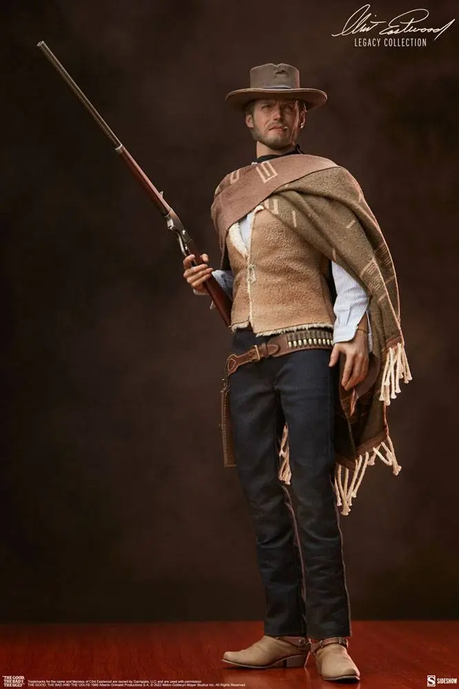 The Good, The Bad and the Ugly Clint Eastwood Legacy Collection 1/6 The Man With No Name akciófigura 30 cm termékfotó