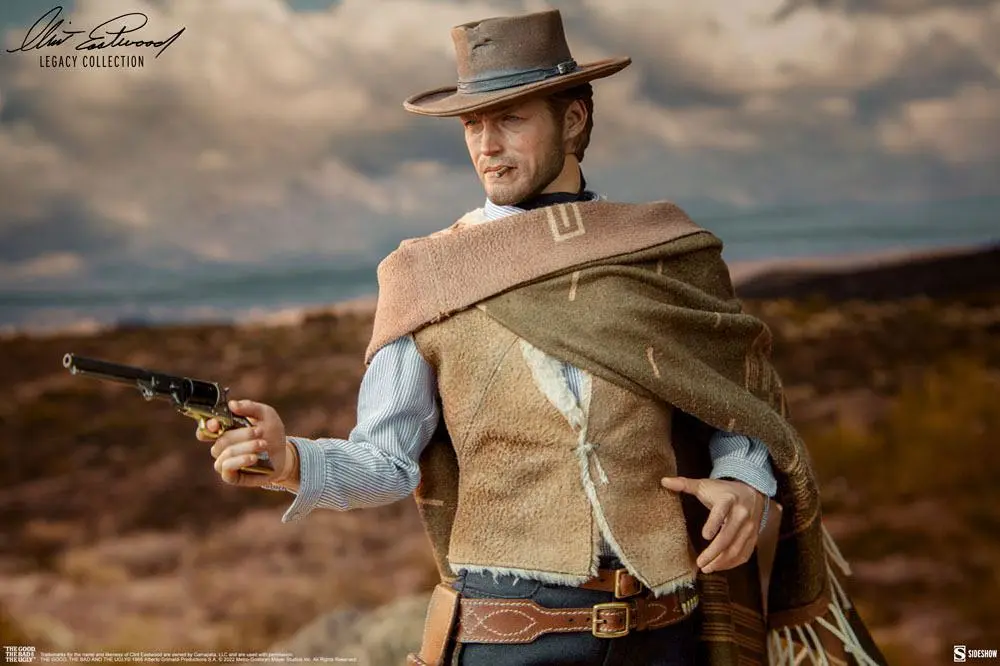 The Good, The Bad and the Ugly Clint Eastwood Legacy Collection 1/6 The Man With No Name akciófigura 30 cm termékfotó