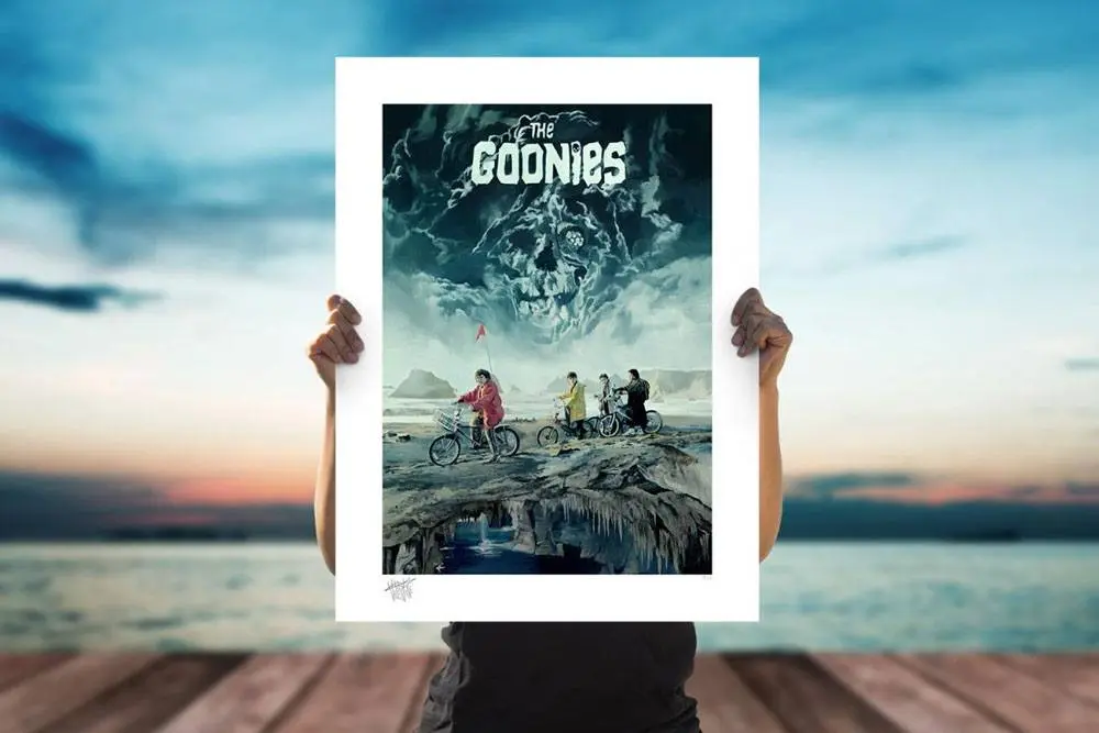 The Goonies Art Print Never Say Die 46 x 61 cm - keretezetlen vászonkép termékfotó