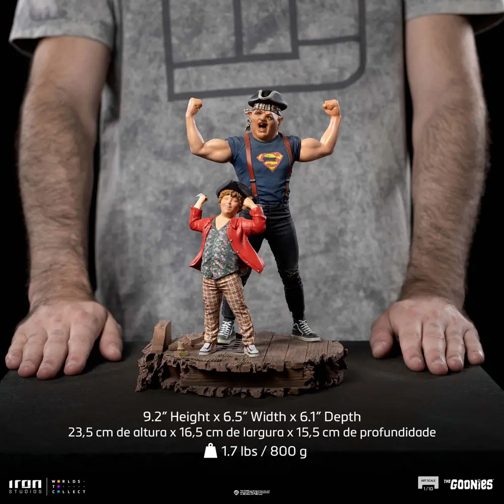 The Goonies Art Scale 1/10 Sloth and Chunk szobor figura 23 cm termékfotó