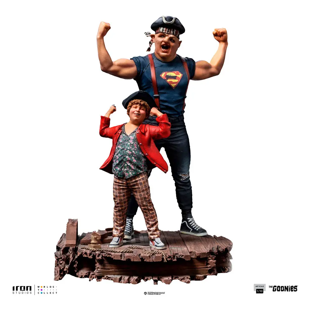 The Goonies Art Scale 1/10 Sloth and Chunk szobor figura 23 cm termékfotó