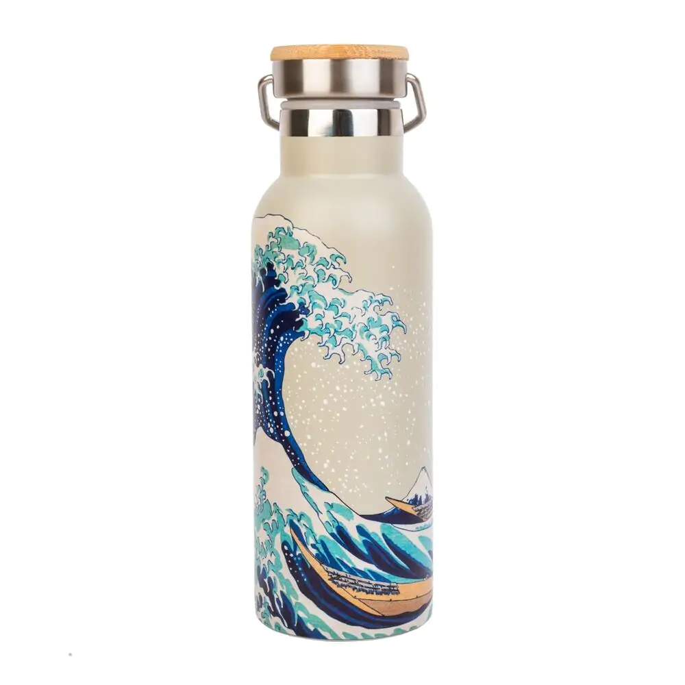 The Great Wave of Kanagawa Hokusai rozsdamentes acél palack kulacs 500ml termékfotó