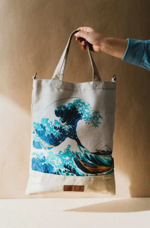 The Great Wave off Kanagawa bevásárlótáska termékfotó