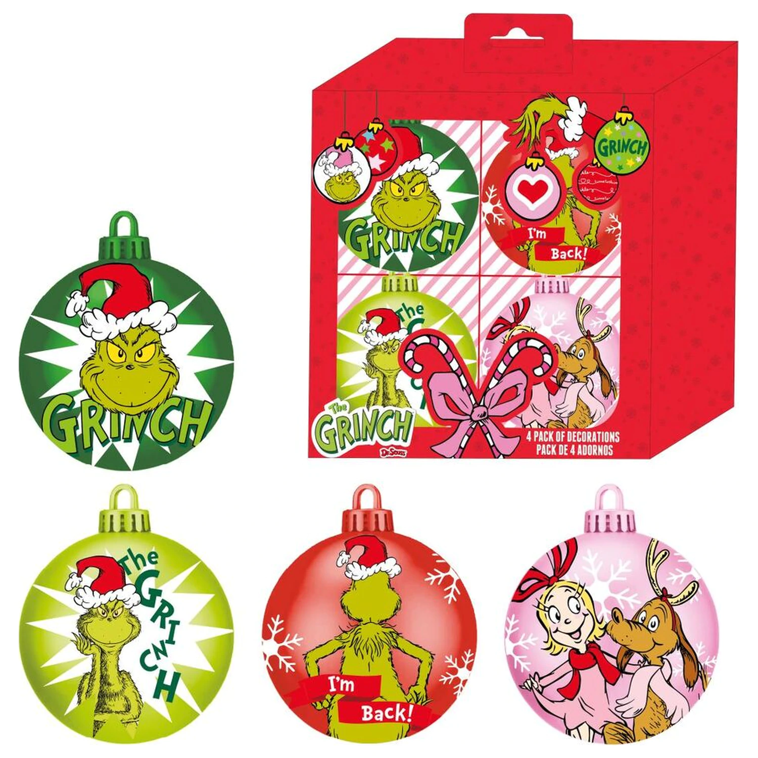 The Grinch karácsonyfadísz csomag termékfotó