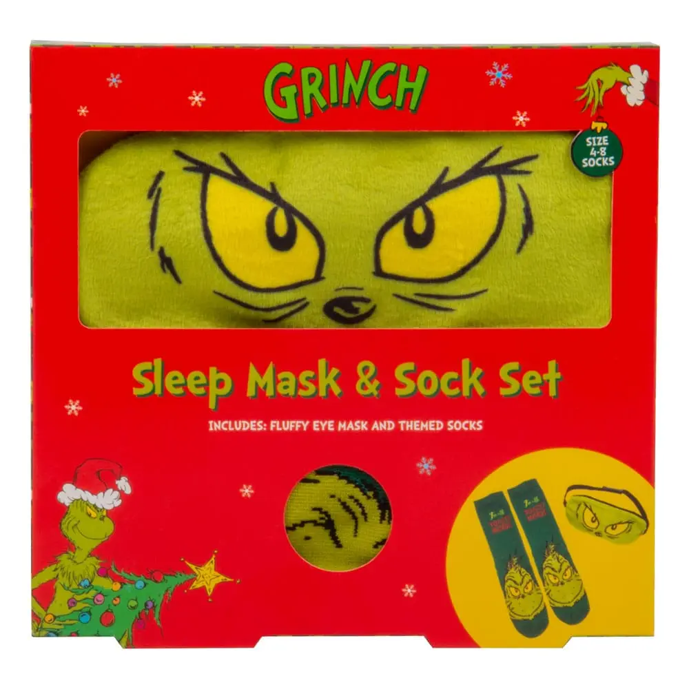 The Grinch zokni és éjszakai maszk csomag termékfotó