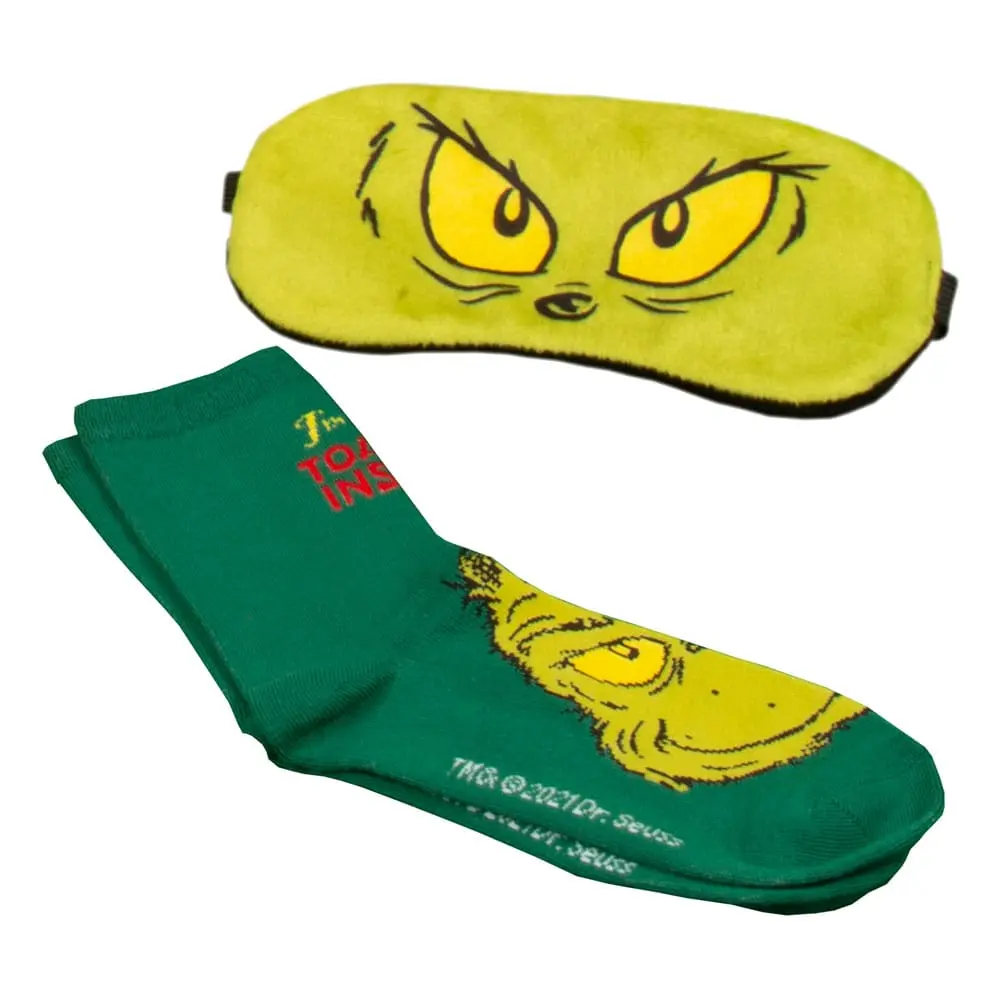 The Grinch zokni és éjszakai maszk csomag termékfotó