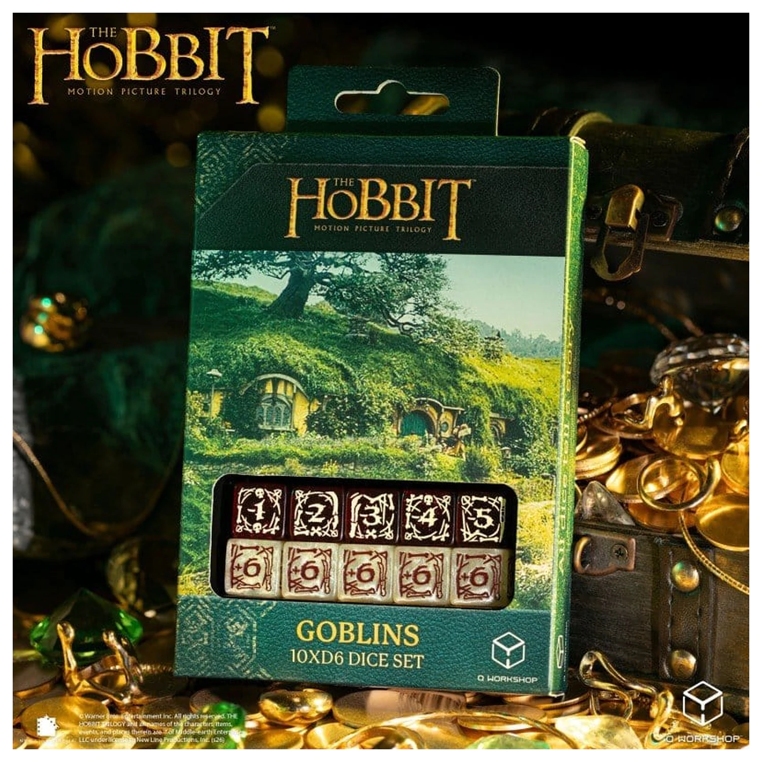 The Hobbit: 10 db-os D6 dobókocka csomag Goblins termékfotó