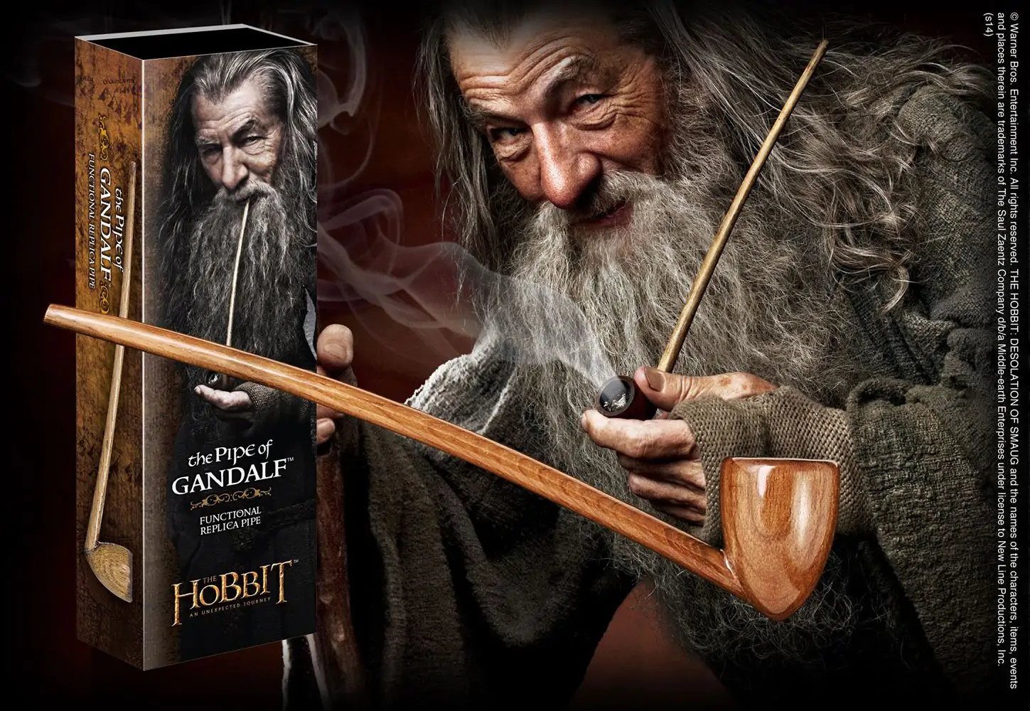 The Hobbit An Unexpected Journey 1/1 The Pipe of Gandalf replika 23 cm termékfotó