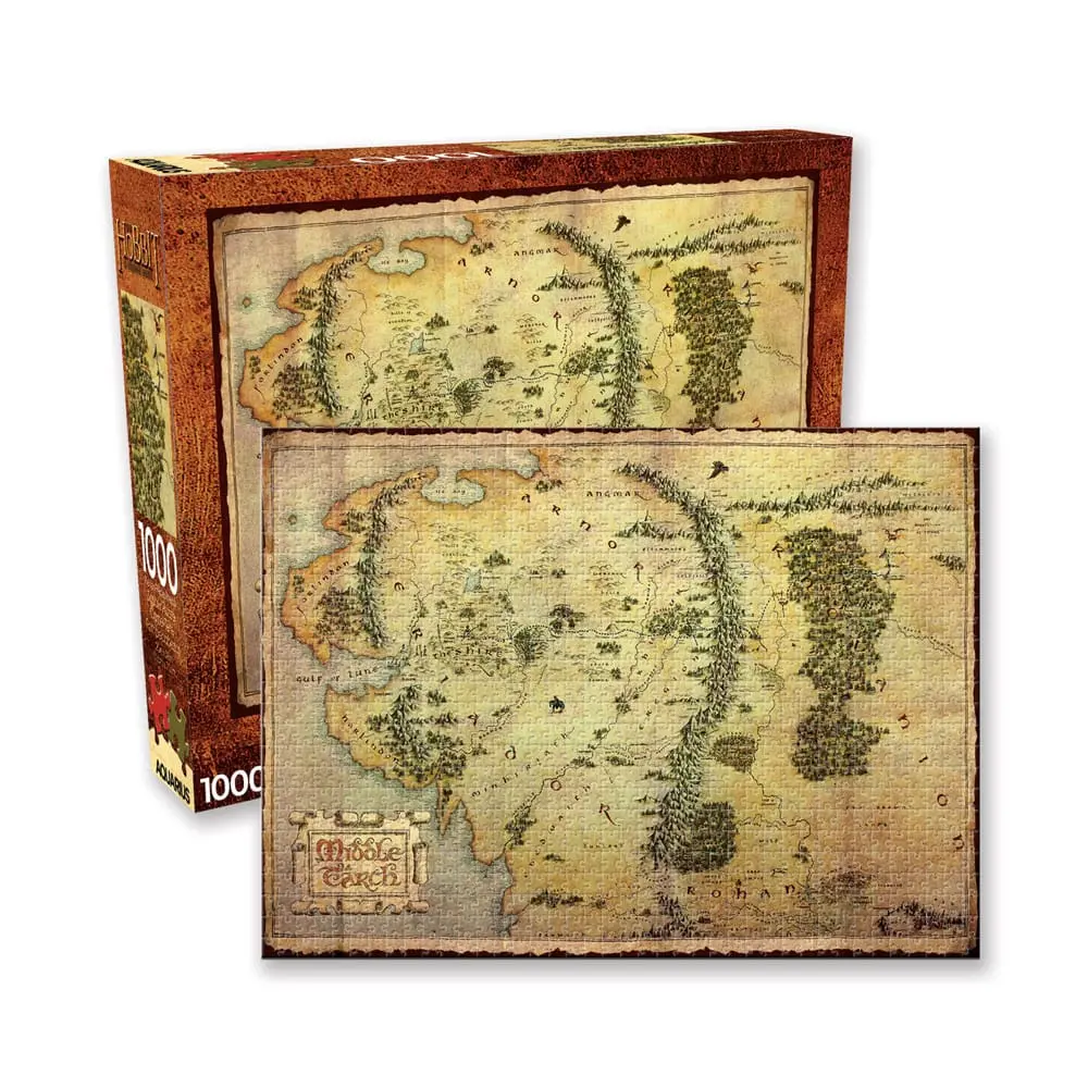 The Hobbit Jigsaw Puzzle Map (1000 pieces) termékfotó