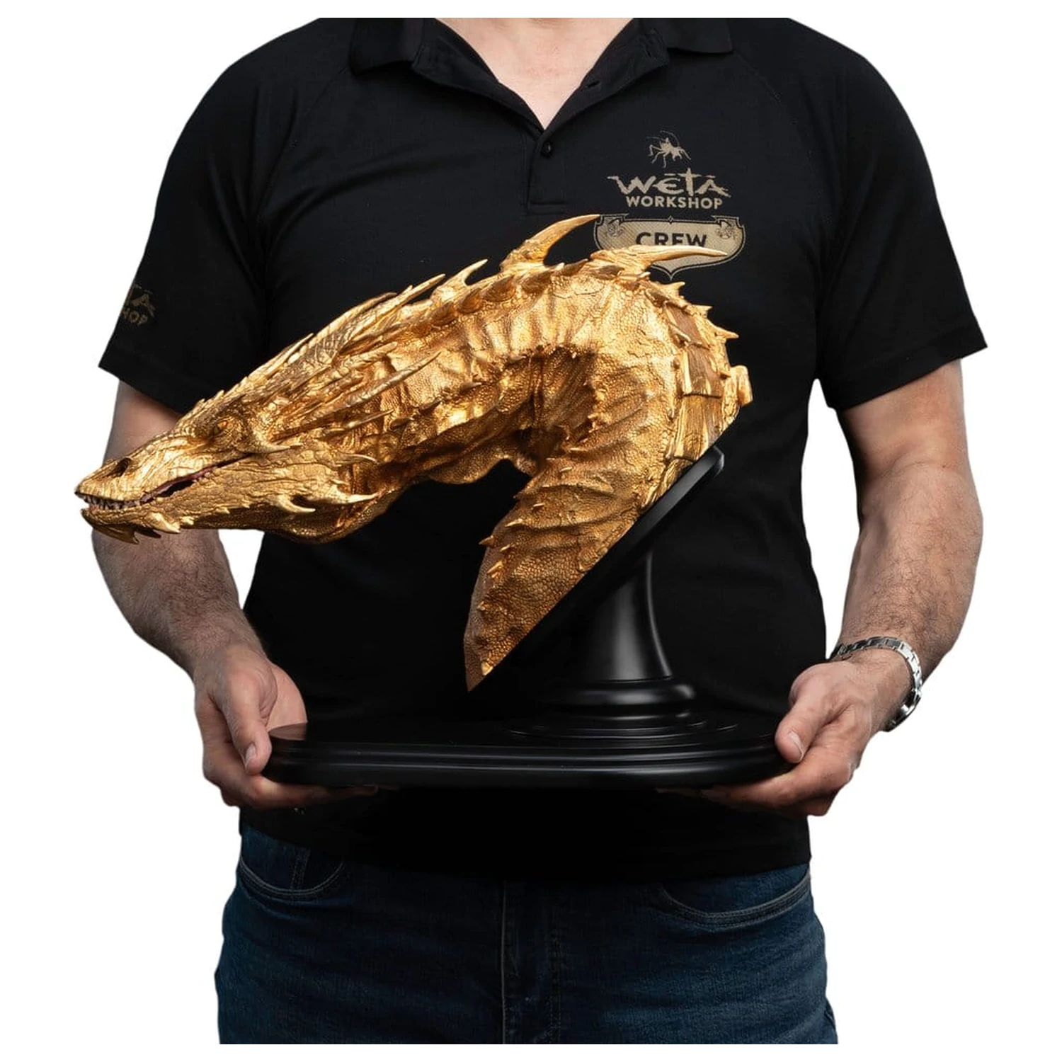 The Hobbit Smaug the Golden mellszobor figura 36 cm termékfotó