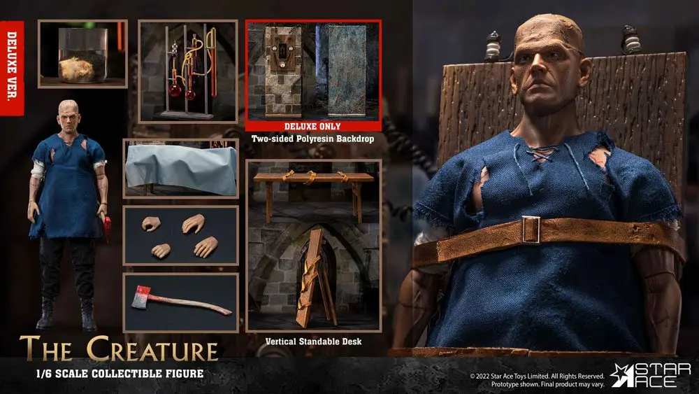 The Horror of Frankenstein My Favourite Movie 1/6 The Creature Deluxe Version akciófigura 30 cm termékfotó