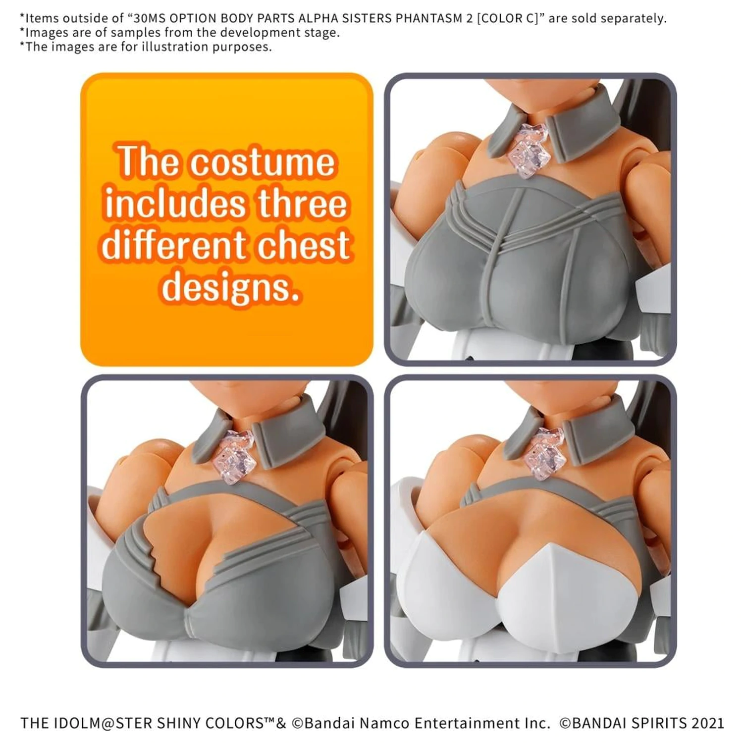 _The Idolmaster_ - 30MS Option Body Parts Alpha Sister Phantasm 2 - modell készlet termékfotó
