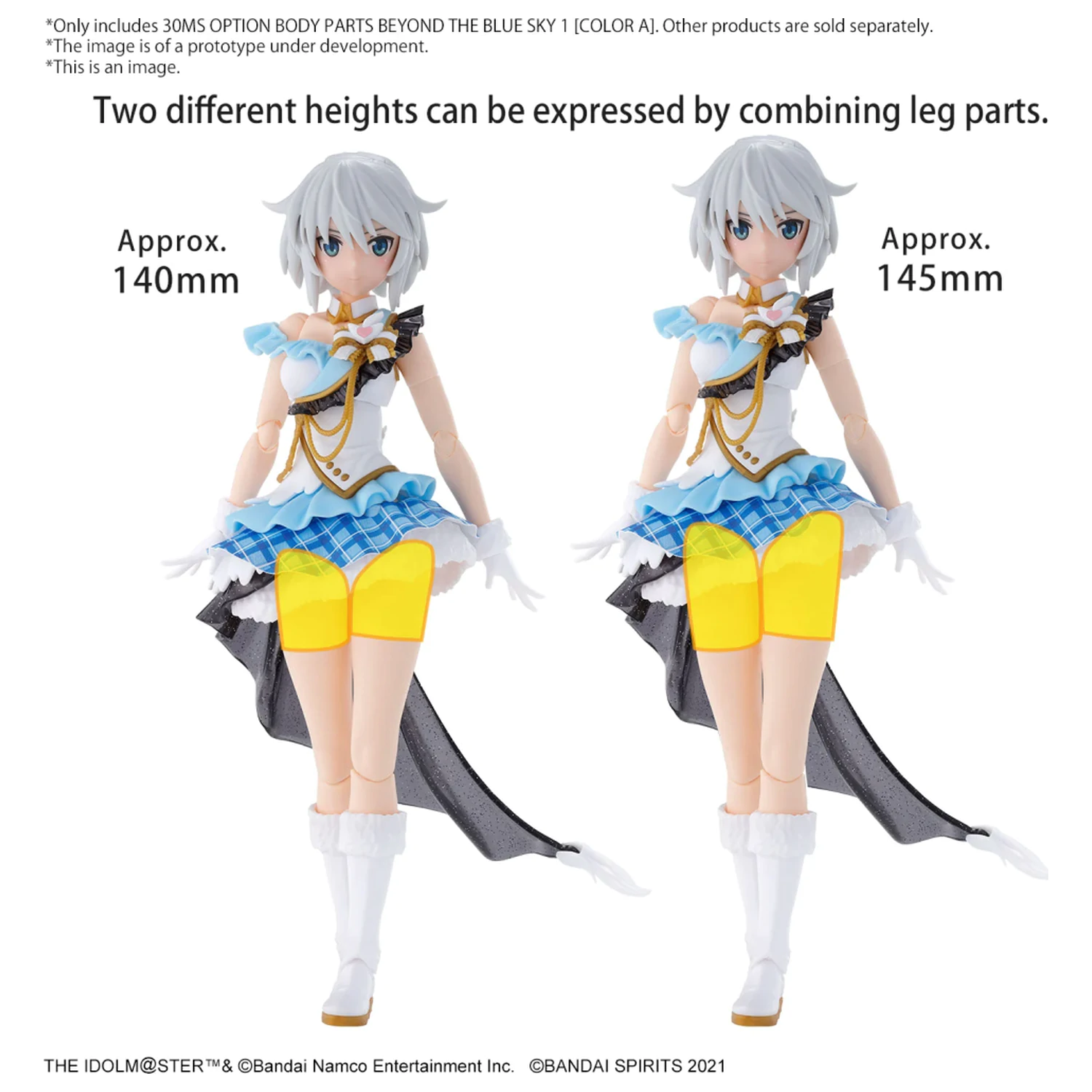 The Idolmaster 30MS Option Body Parts Beyond the Blue Sky 1 -modell készlet kiegészítő csomag termékfotó