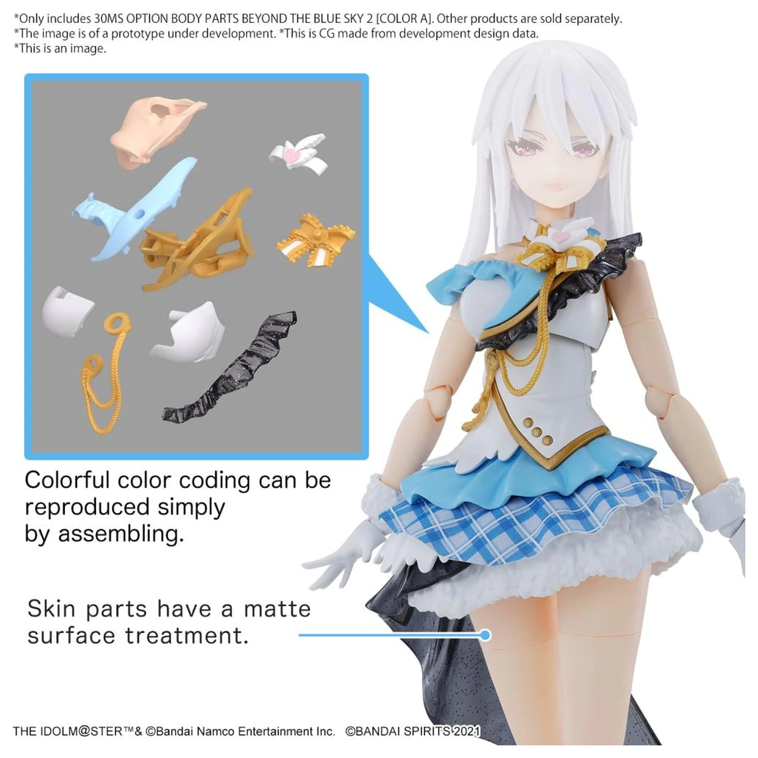 The Idolmaster 30MS Option Body Parts Beyond the Blue Sky 2 modell készlet kiegészítő csomag termékfotó