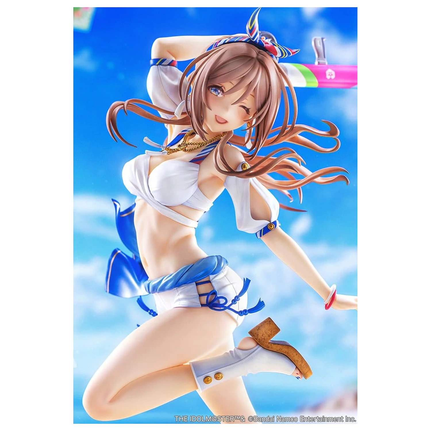 The Idolmaster Gakuen 1/7 Himesaki Rinami Kimi to Semi Blue Ver. PVC figura 27 cm termékfotó