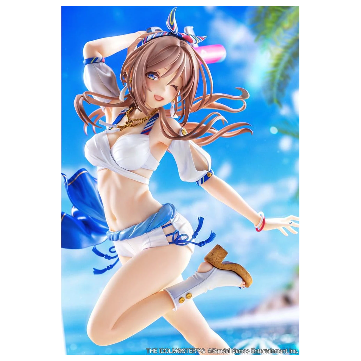 The Idolmaster Gakuen 1/7 Himesaki Rinami Kimi to Semi Blue Ver. PVC figura 27 cm termékfotó