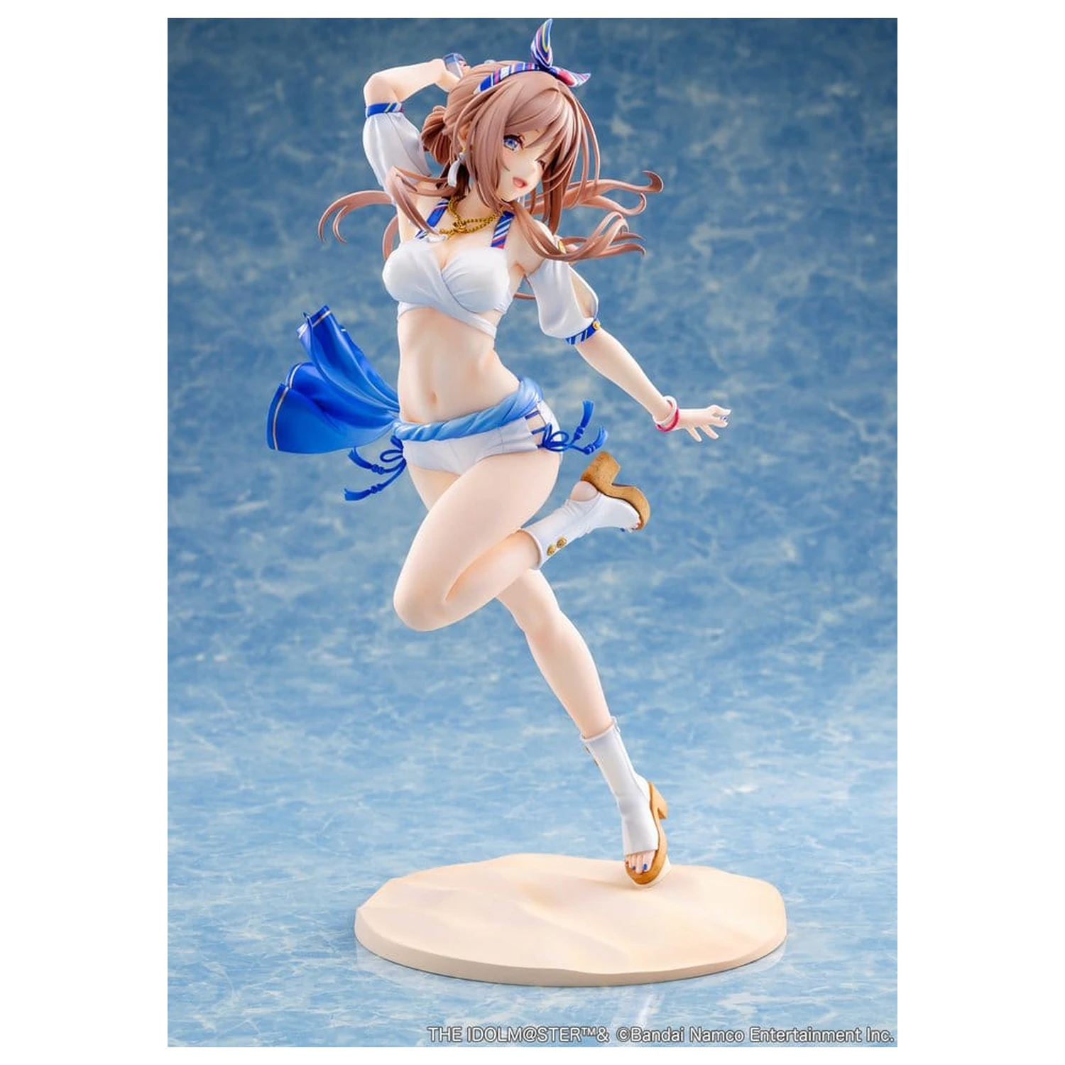 The Idolmaster Gakuen 1/7 Himesaki Rinami Kimi to Semi Blue Ver. PVC figura 27 cm termékfotó