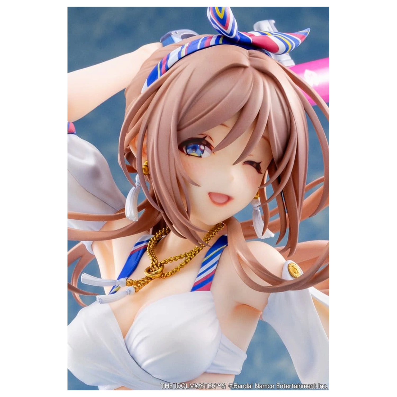 The Idolmaster Gakuen 1/7 Himesaki Rinami Kimi to Semi Blue Ver. PVC figura 27 cm termékfotó