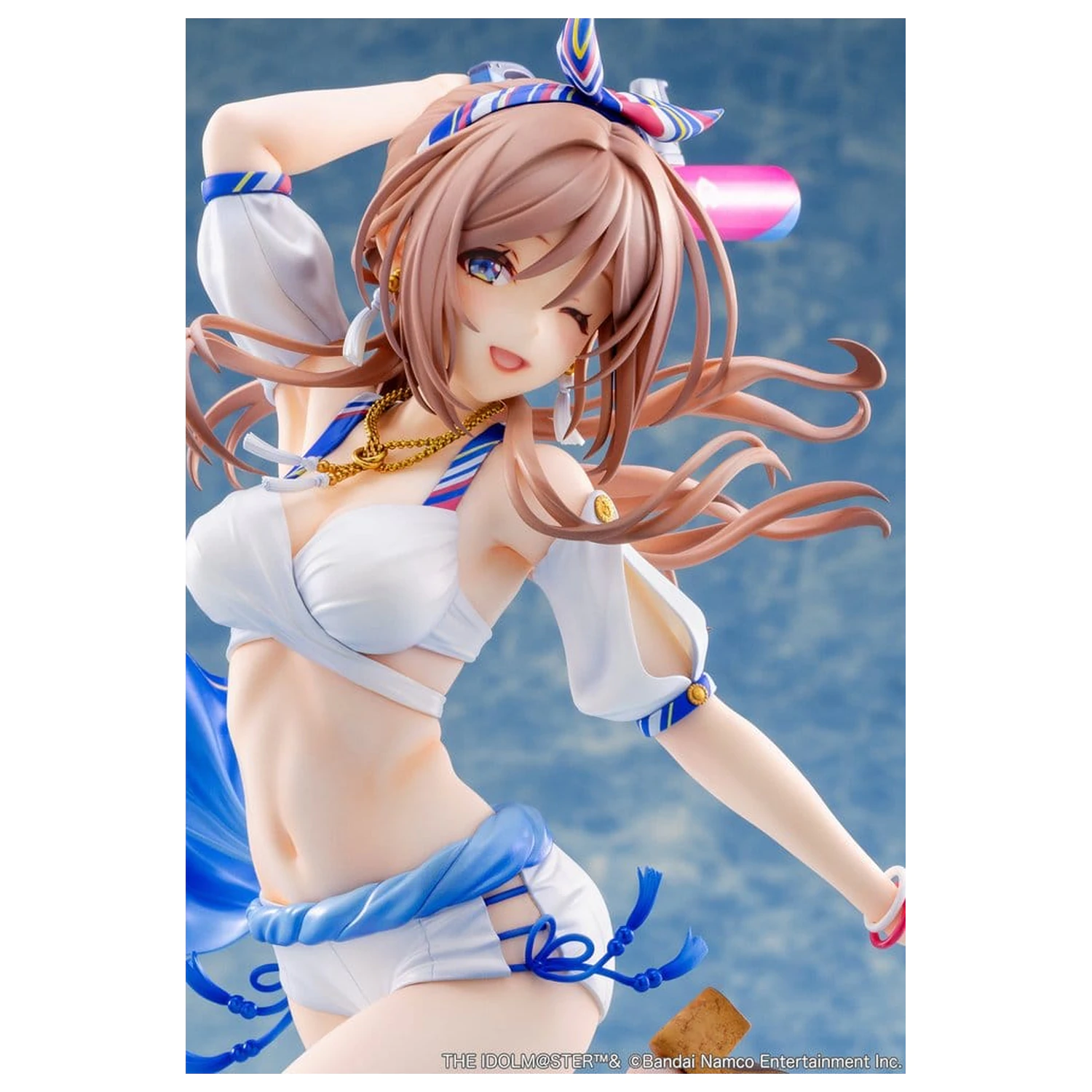 The Idolmaster Gakuen 1/7 Himesaki Rinami Kimi to Semi Blue Ver. PVC figura 27 cm termékfotó