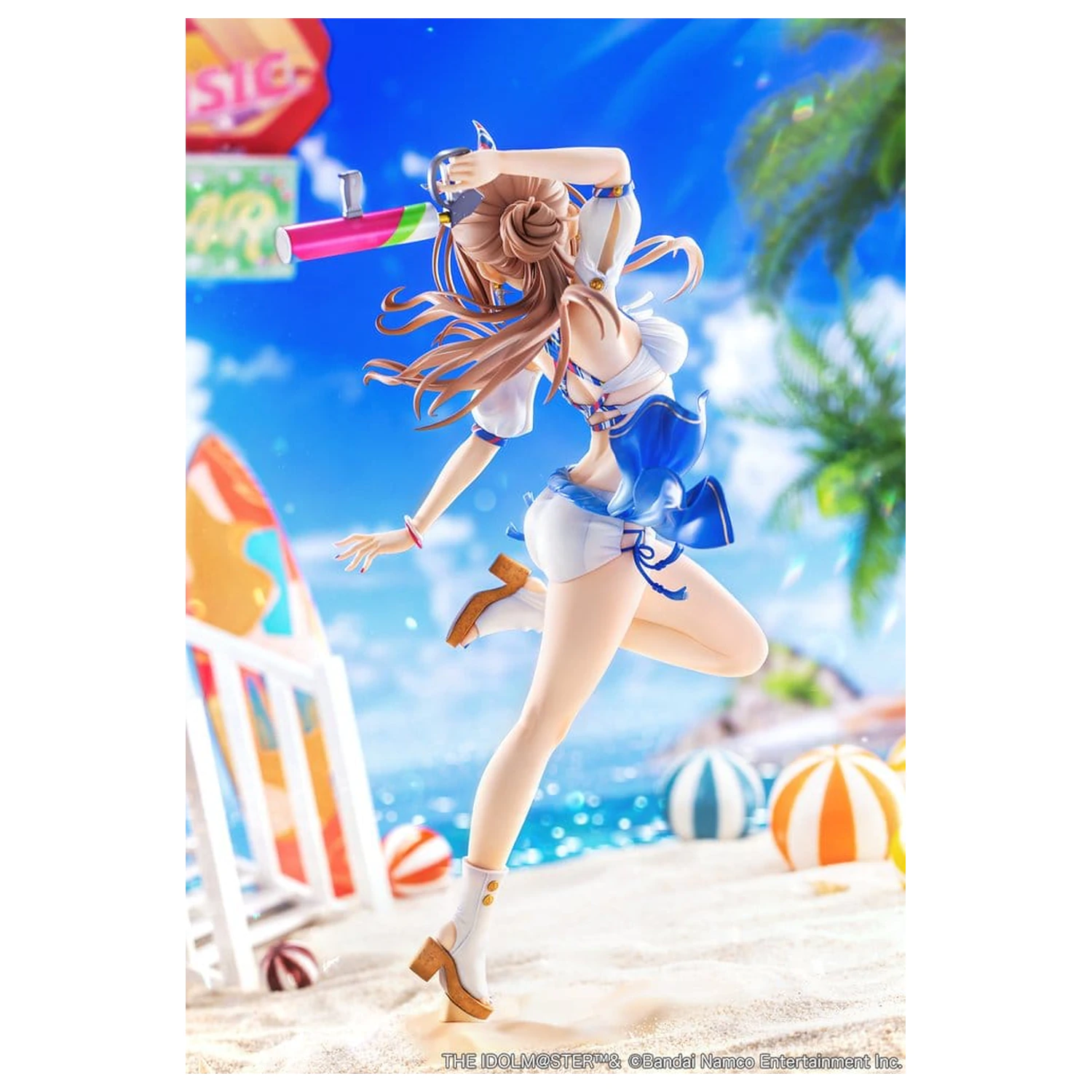 The Idolmaster Gakuen 1/7 Himesaki Rinami Kimi to Semi Blue Ver. PVC figura 27 cm termékfotó