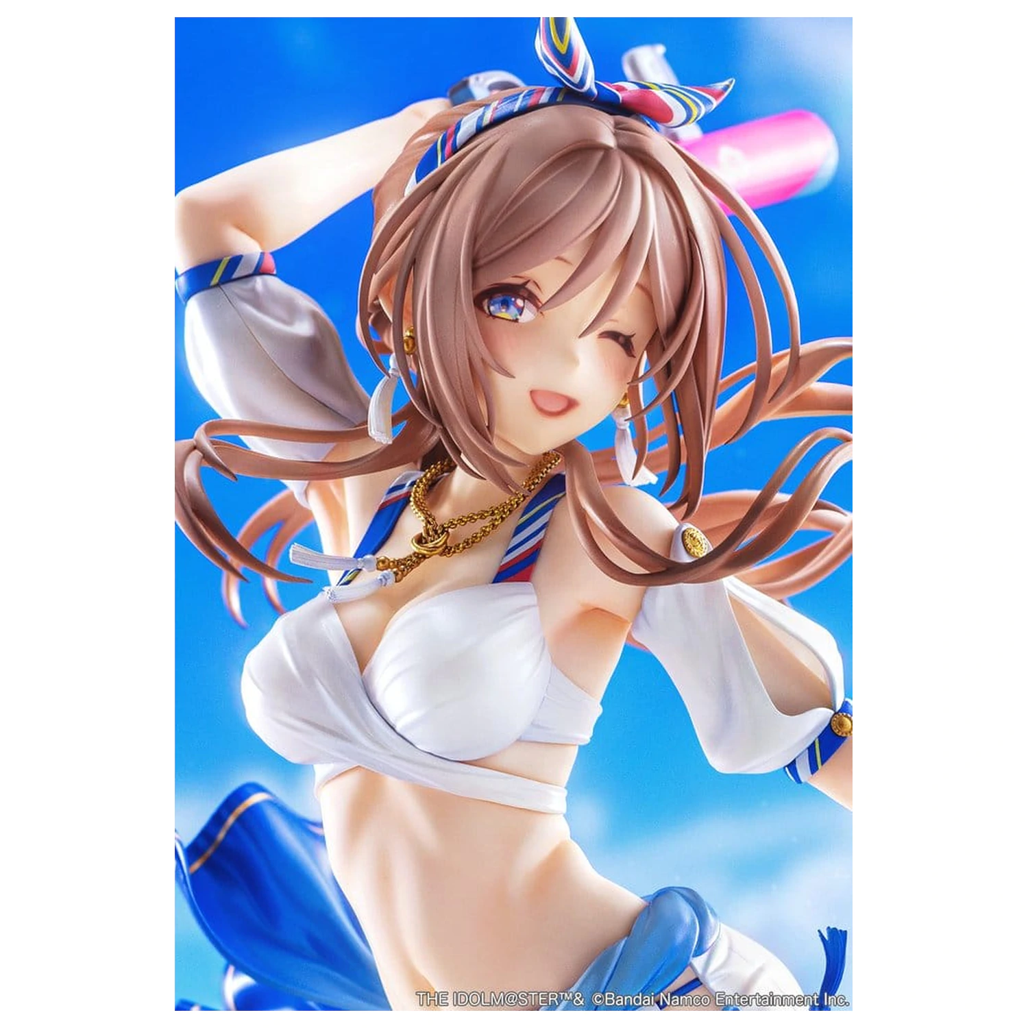 The Idolmaster Gakuen 1/7 Himesaki Rinami Kimi to Semi Blue Ver. PVC figura 27 cm termékfotó