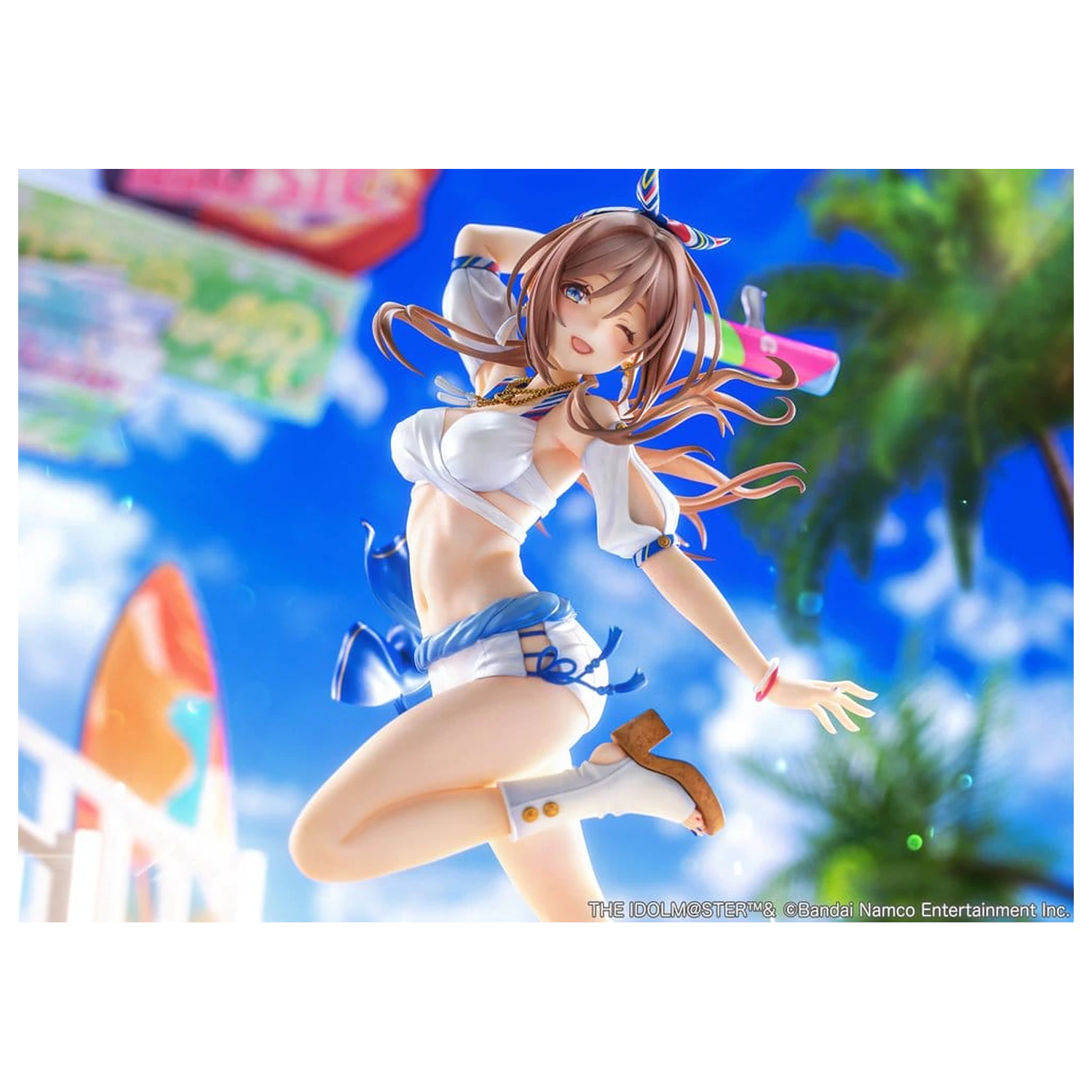 The Idolmaster Gakuen 1/7 Himesaki Rinami Kimi to Semi Blue Ver. PVC figura 27 cm termékfotó