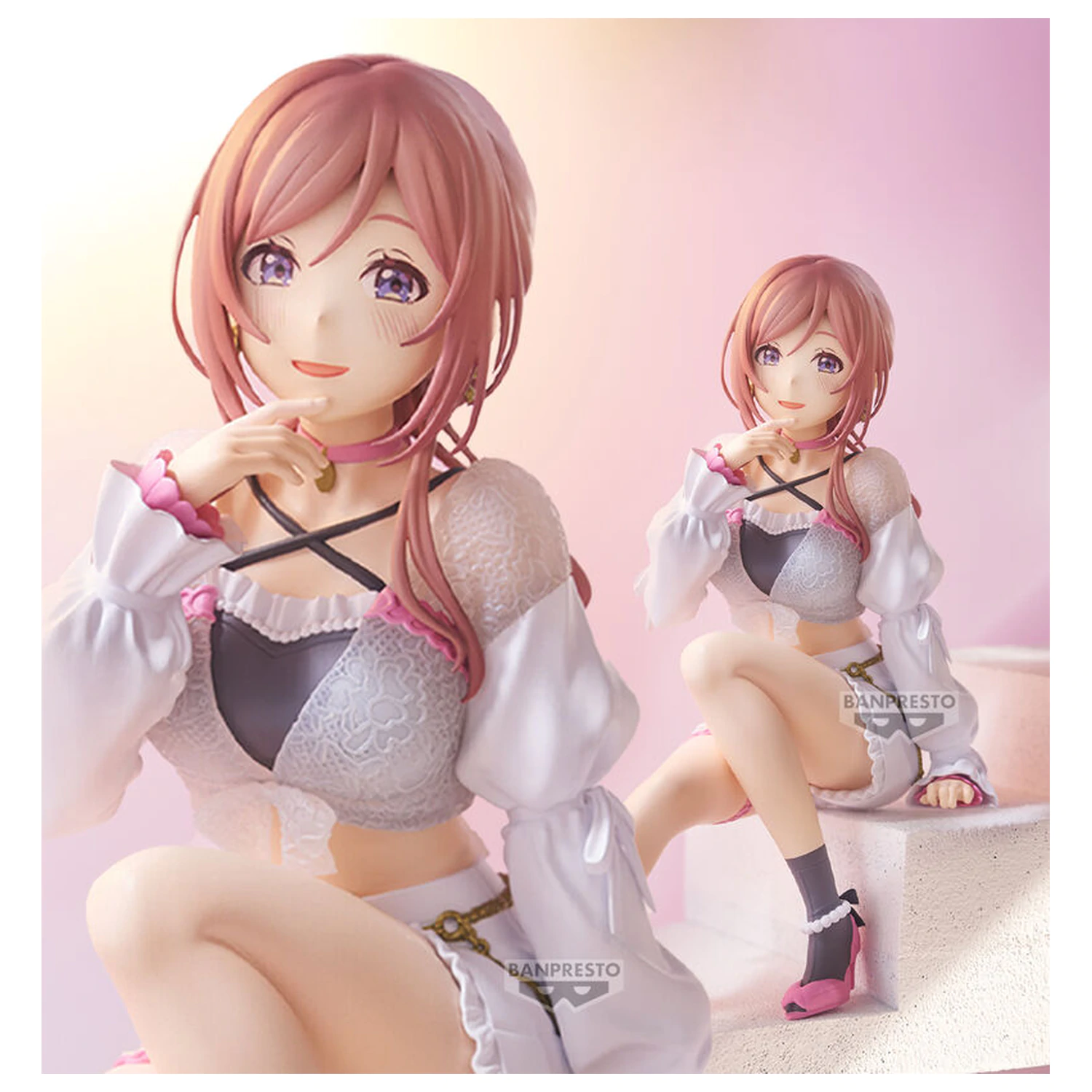 The Idolmaster Gakuen Espresto Sheer frills Rinami Himesaki figura 21cm termékfotó