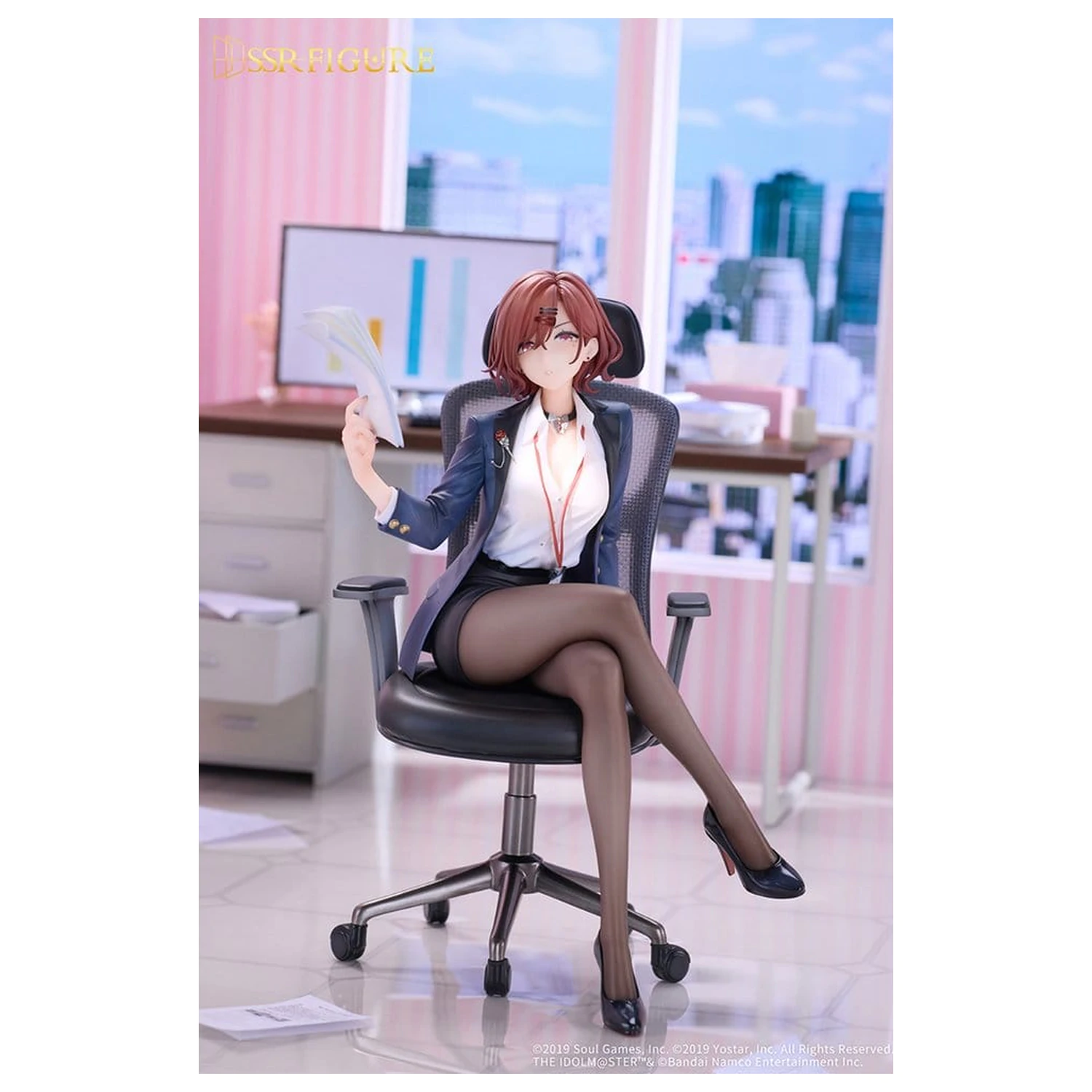 The Idolmaster Shiny Colors x Mahjong Soul PVC figura 1/7 Madoka Higuchi Effortless Work Ver. 21 cm termékfotó