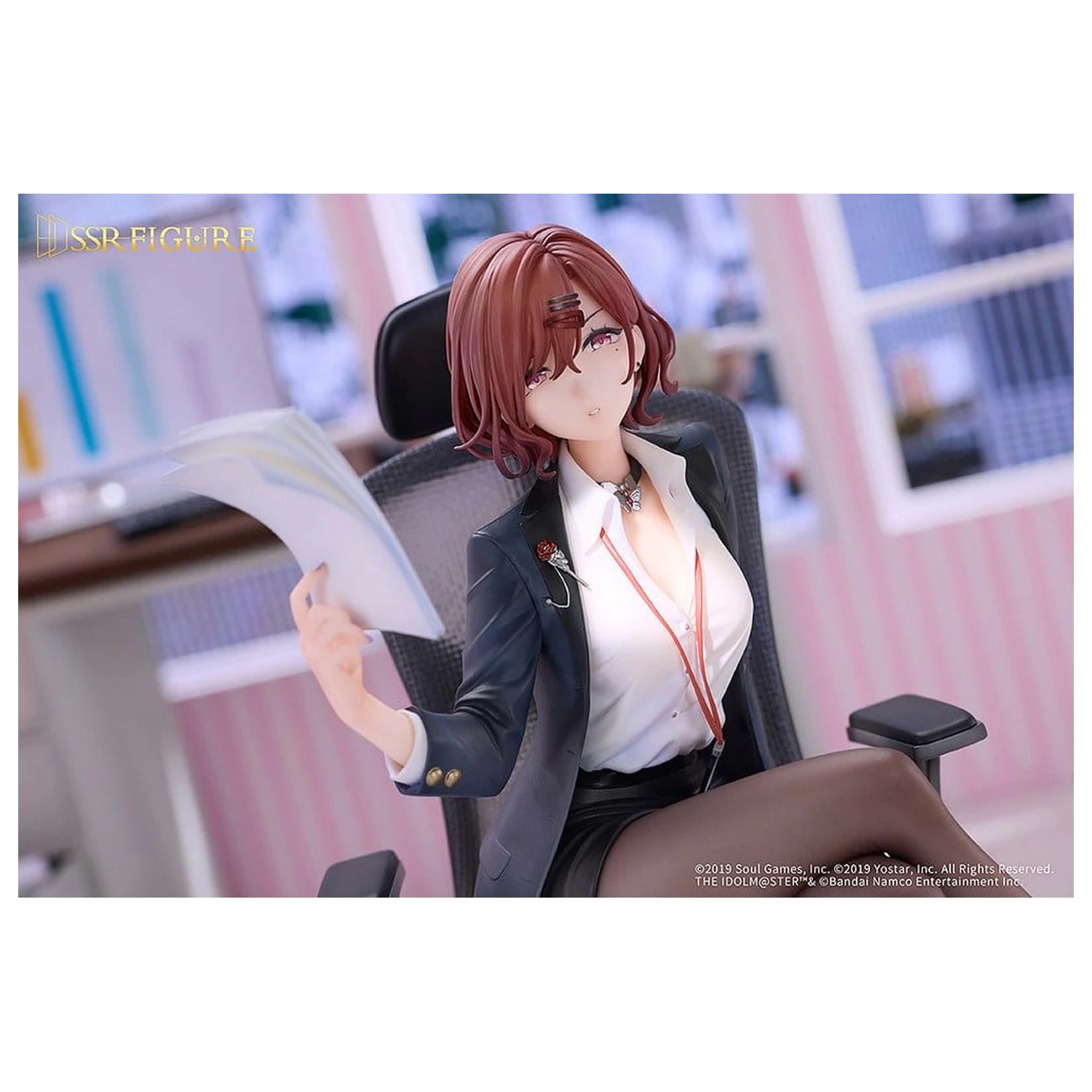 The Idolmaster Shiny Colors x Mahjong Soul PVC figura 1/7 Madoka Higuchi Effortless Work Ver. 21 cm termékfotó