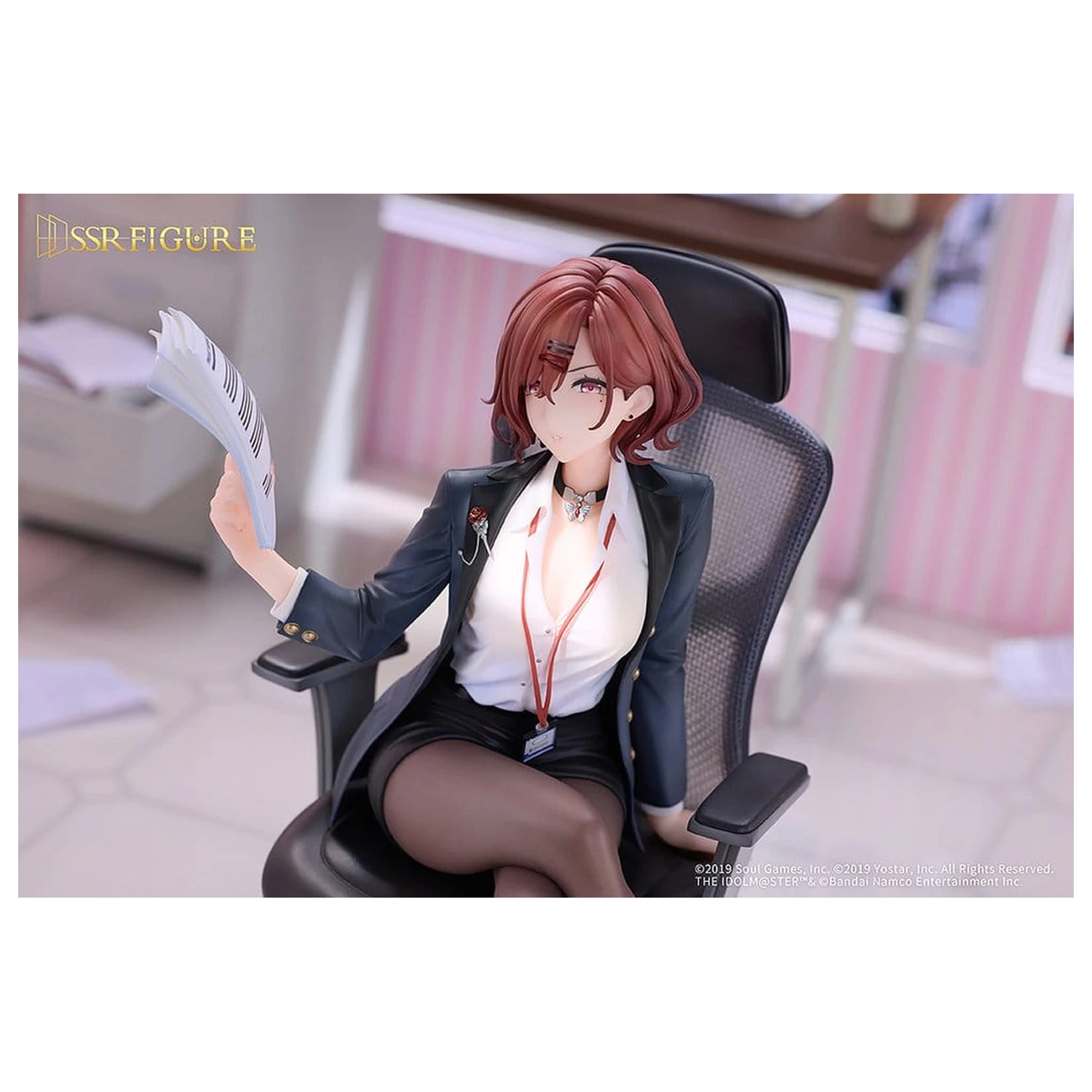 The Idolmaster Shiny Colors x Mahjong Soul PVC figura 1/7 Madoka Higuchi Effortless Work Ver. 21 cm termékfotó