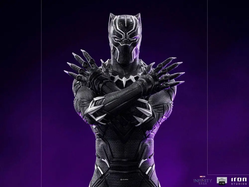 The Infinity Saga Art Scale 1/10 Black Panther Deluxe szobor figura 25 cm termékfotó