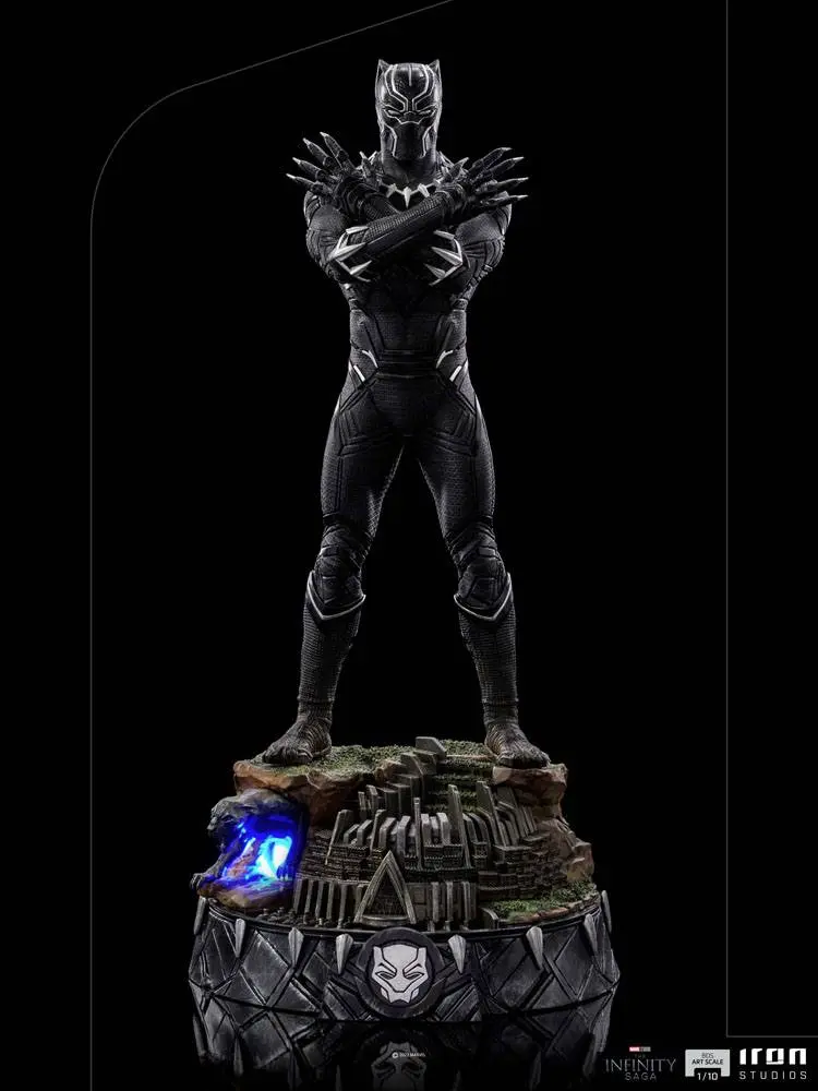 The Infinity Saga Art Scale 1/10 Black Panther Deluxe szobor figura 25 cm termékfotó