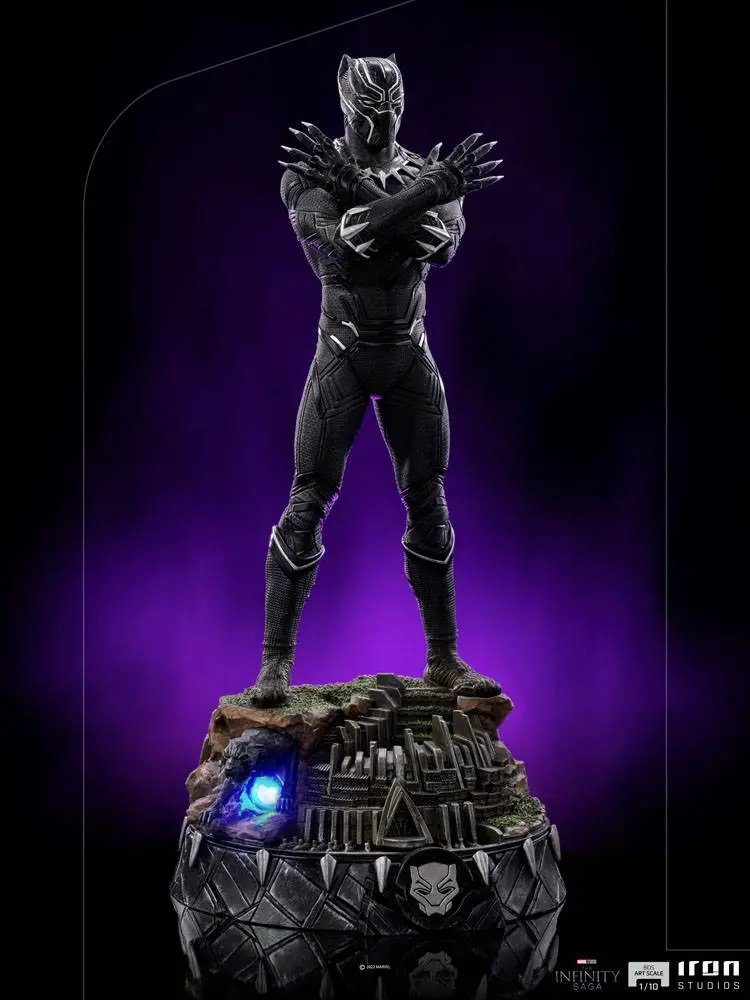 The Infinity Saga Art Scale 1/10 Black Panther Deluxe szobor figura 25 cm termékfotó