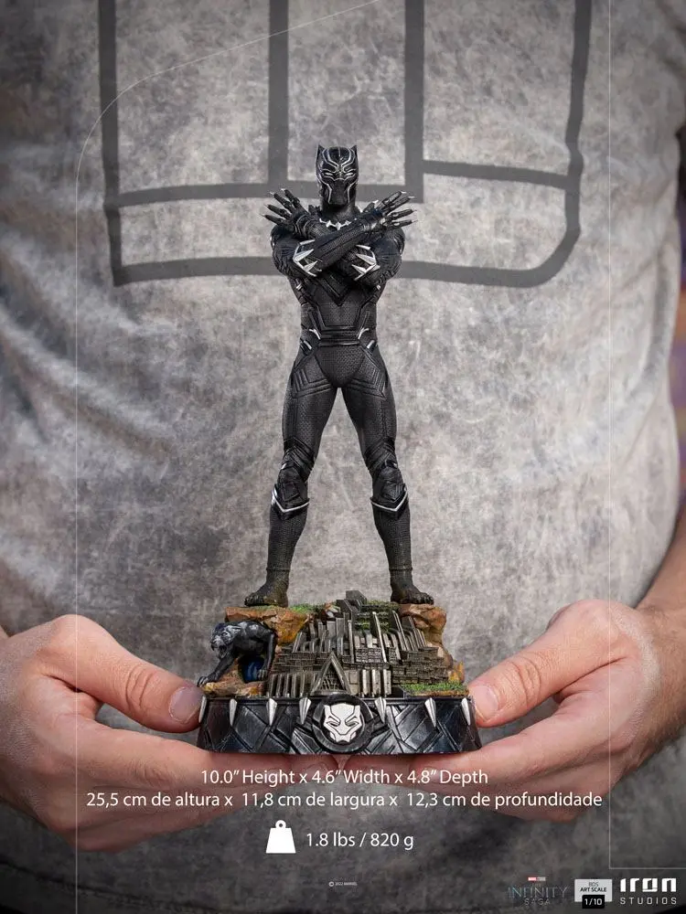 The Infinity Saga Art Scale 1/10 Black Panther Deluxe szobor figura 25 cm termékfotó