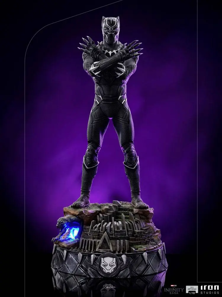The Infinity Saga Art Scale 1/10 Black Panther Deluxe szobor figura 25 cm termékfotó