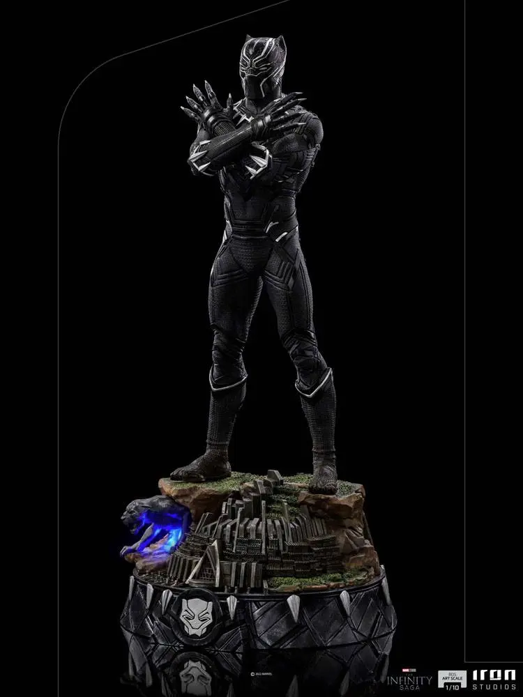 The Infinity Saga Art Scale 1/10 Black Panther Deluxe szobor figura 25 cm termékfotó