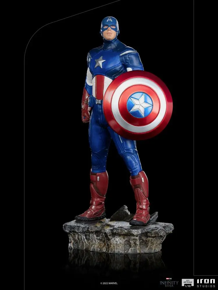 The Infinity Saga BDS Art Scale 1/10 Captain America Battle of NY szobor figura 23 cm termékfotó