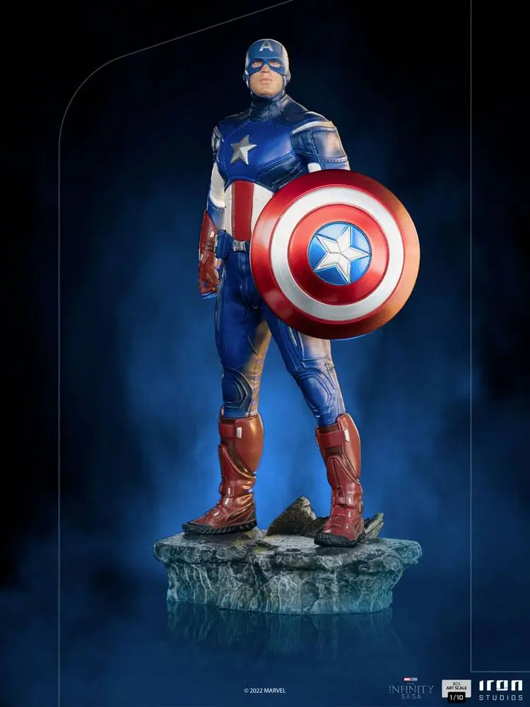 The Infinity Saga BDS Art Scale 1/10 Captain America Battle of NY szobor figura 23 cm termékfotó