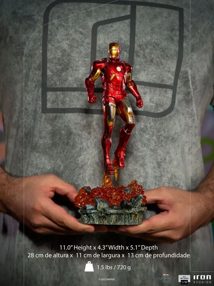 The Infinity Saga BDS Art Scale 1/10 Iron Man Battle of NY szobor figura 28 cm termékfotó