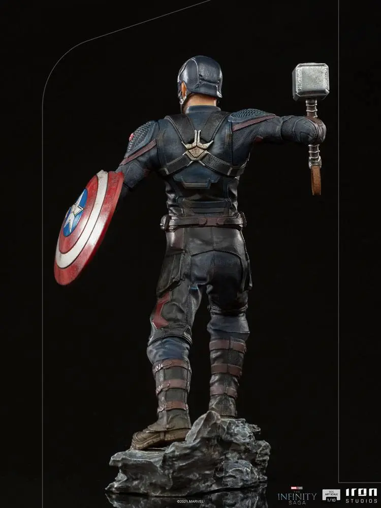 The Infinity Saga BDS Art Scale 1/10 Ultimate Captain America szobor figura 21 cm termékfotó