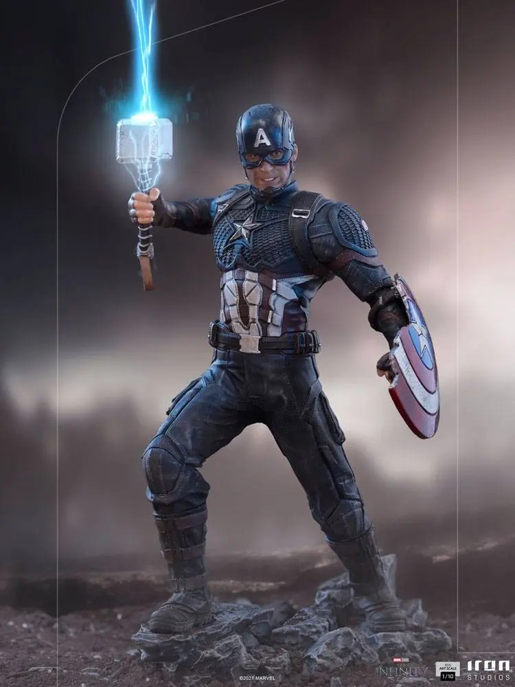 The Infinity Saga BDS Art Scale 1/10 Ultimate Captain America szobor figura 21 cm termékfotó